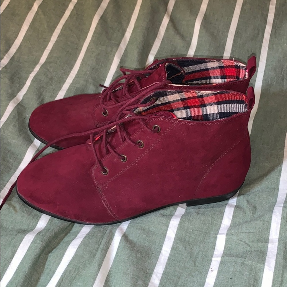 NWOT Red Forever 21 Boot